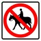 Sign Solutions Usa No Equestrians Symbol, Aluminum, 30 in x 30 in DUS08DWT3030R9-14 - alternate 1